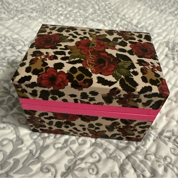 Betsey Johnson Gold and Pink Heart Watch with Crystal Accents - Picture 5 of 5